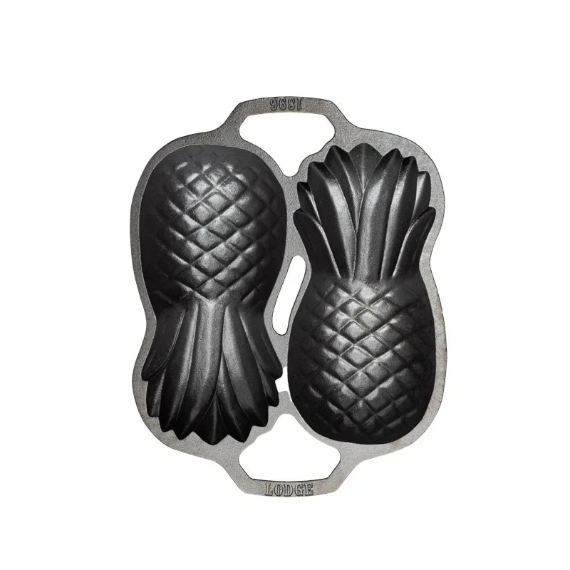 Seasoned Cast Iron Pineapple Pan