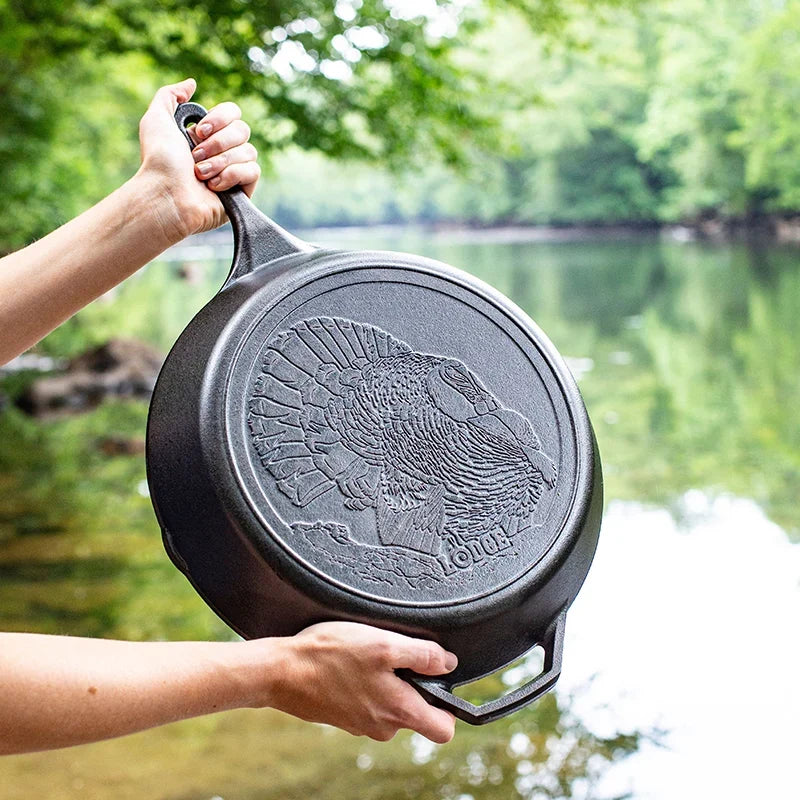 Wildlife Series™ 13.25 Inch Cast Iron Turkey Skillet