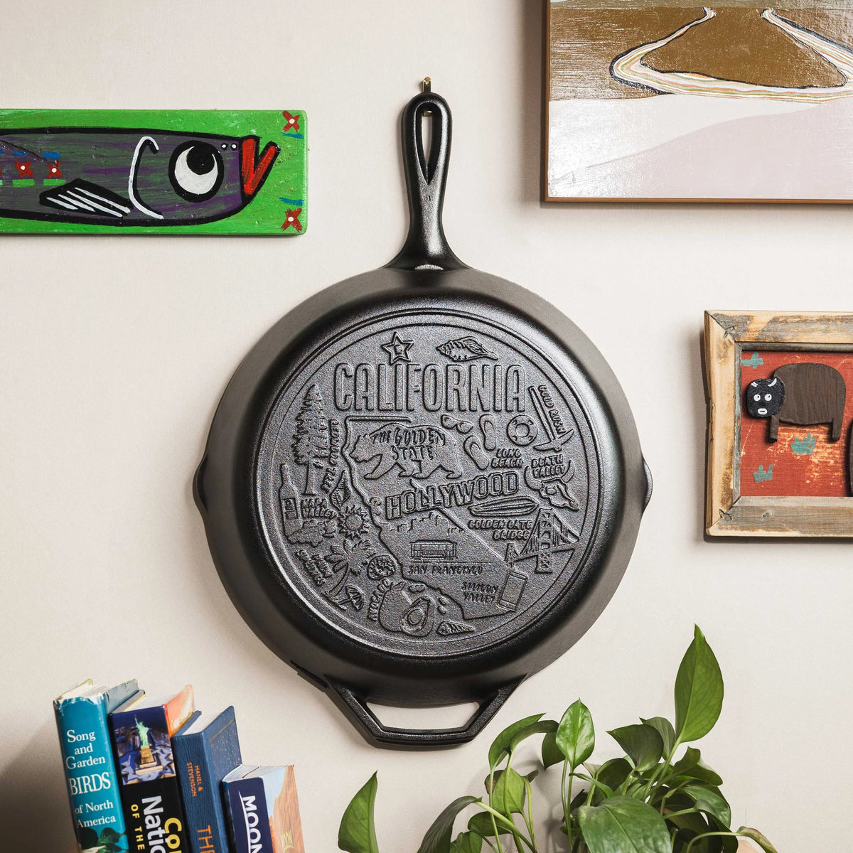 American Road Trip: 12 Inch Seasoned Cast Iron Skillet, California