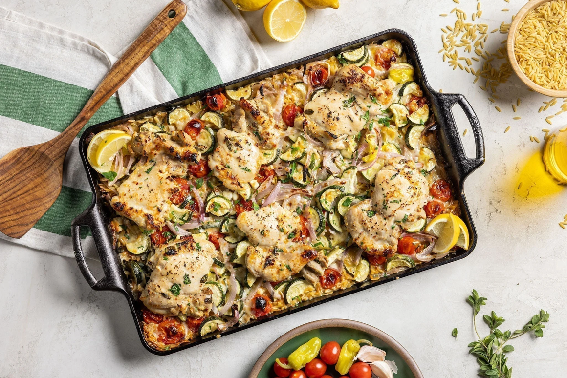 Sheet Pan Greek  Chicken